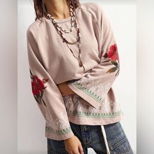 Boutique Long Sleeve Blouse, PINK, Med NWOT